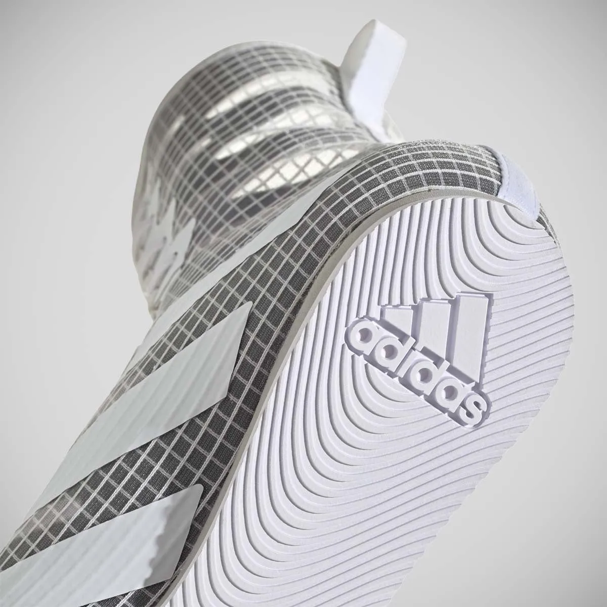 Adidas Box Hog 4 Boxing Boots White/Grey
