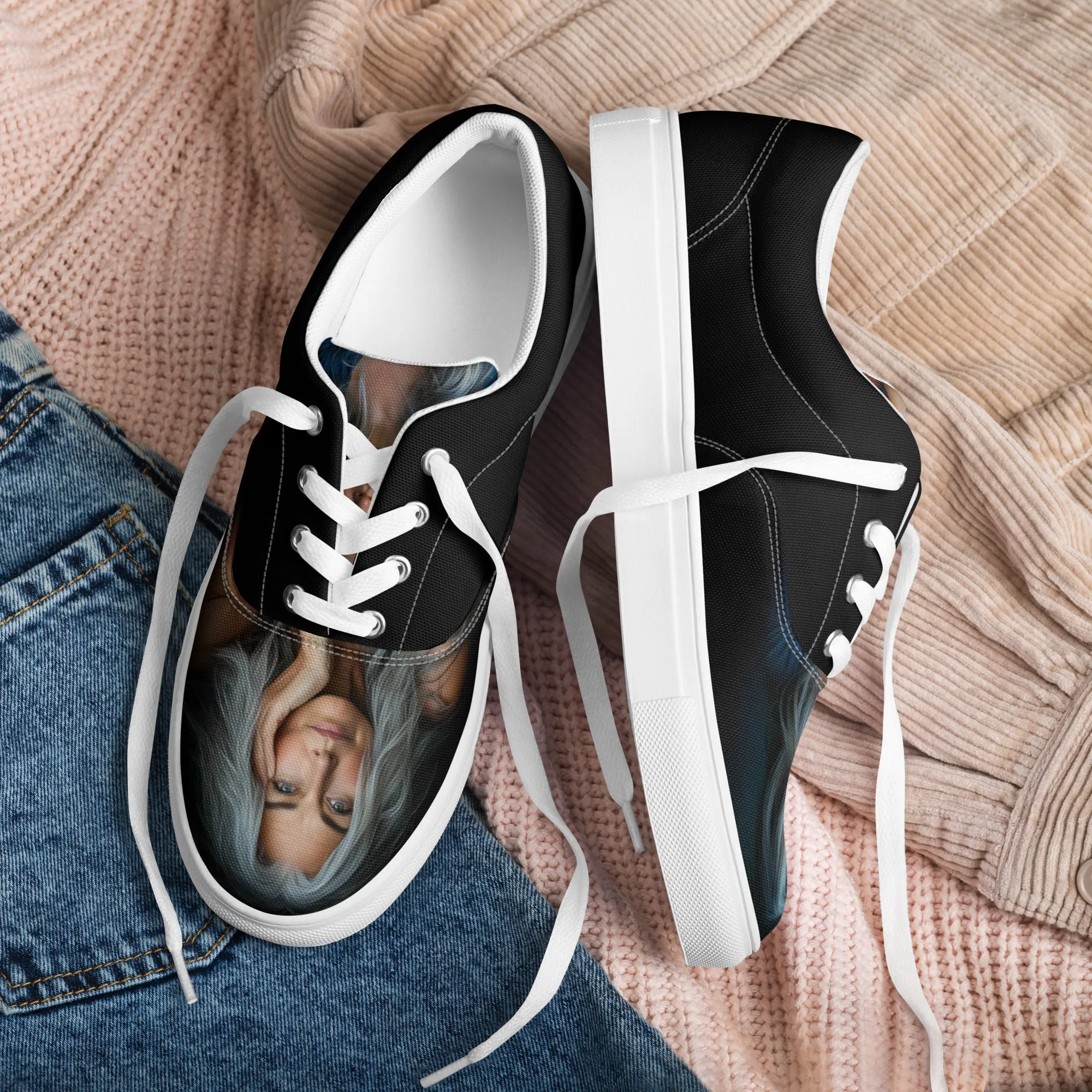 Ageless Wonder Women’s lace-up canvas shoes