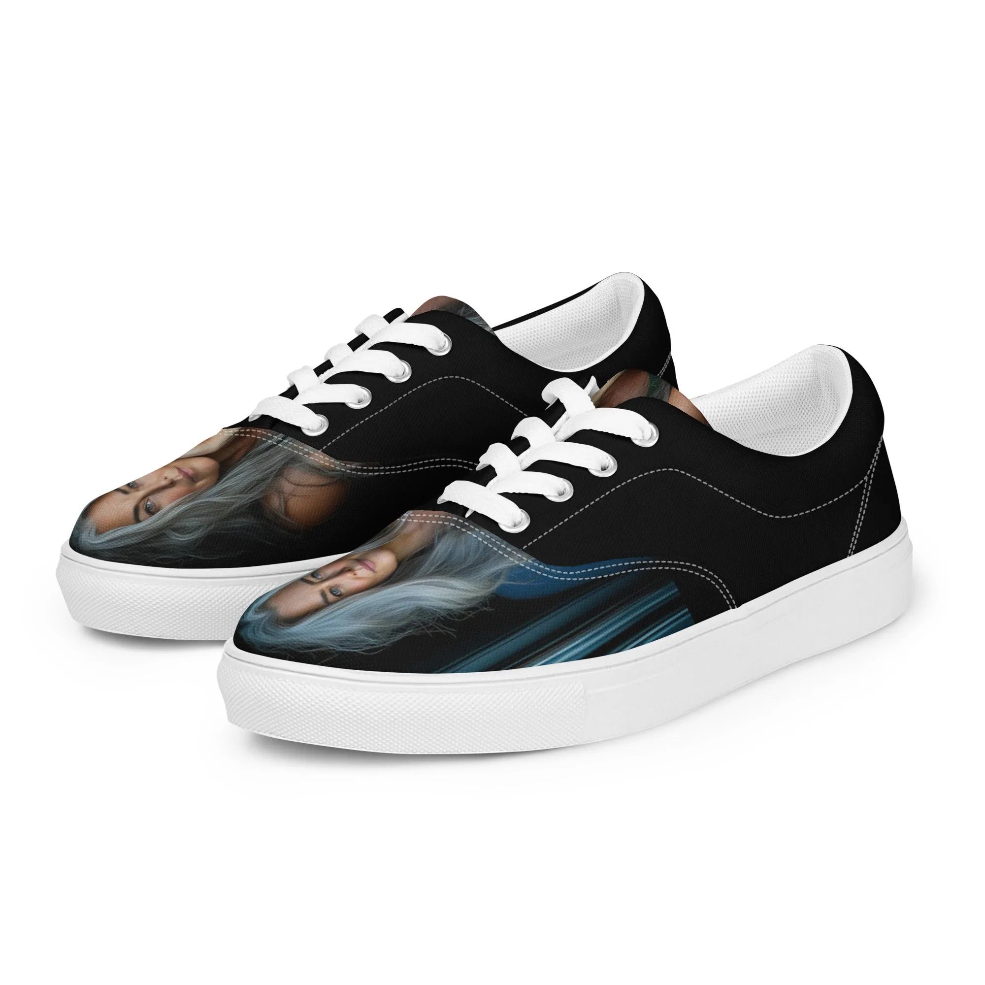 Ageless Wonder Women’s lace-up canvas shoes