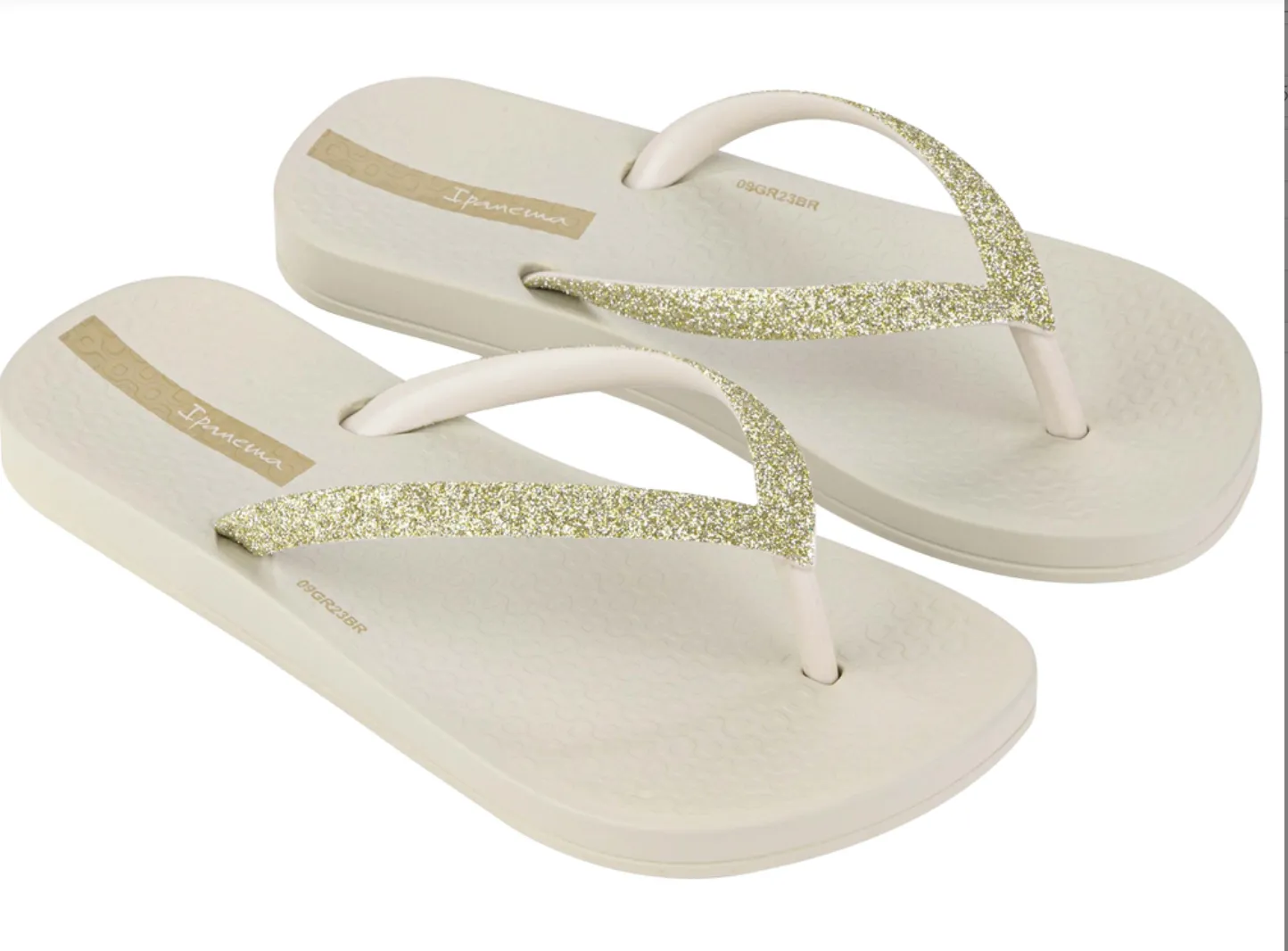 Ana White Sparkle Flip Flops