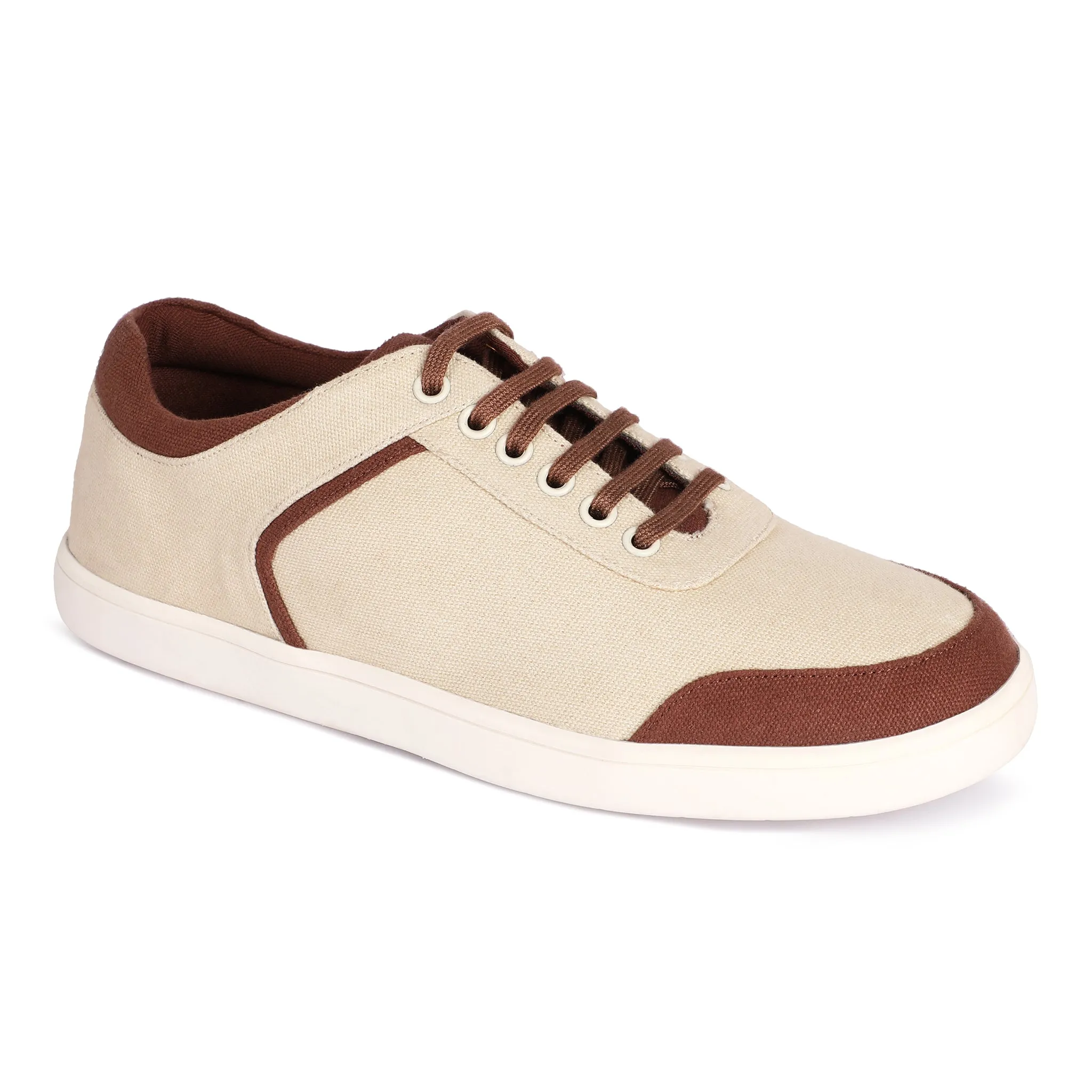 Beige & Brown Unisex Sneakers | Odour Free | Anti Skid | Trendy & Versatile
