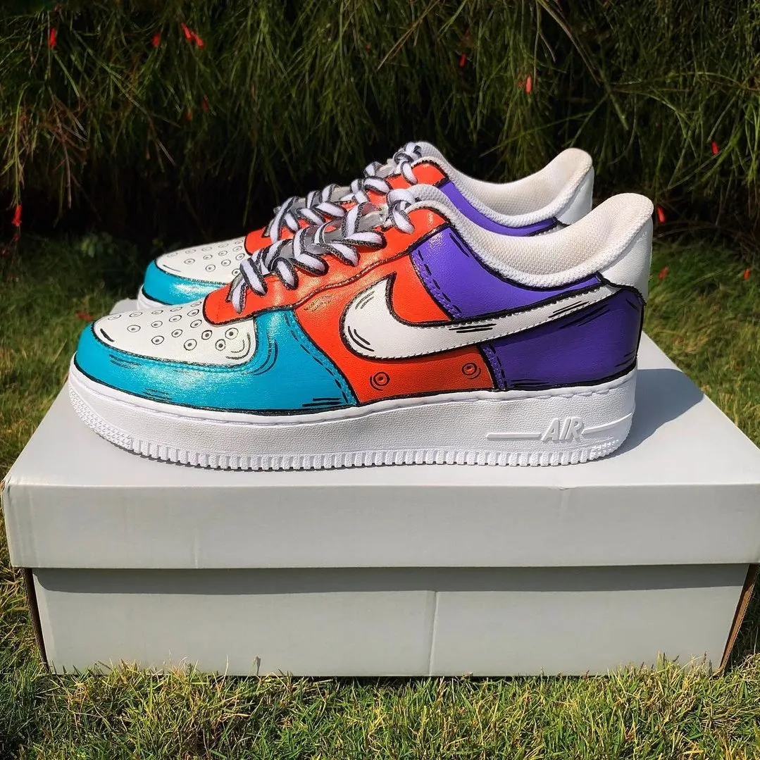 Color Graffiti line Custom Air Force 1