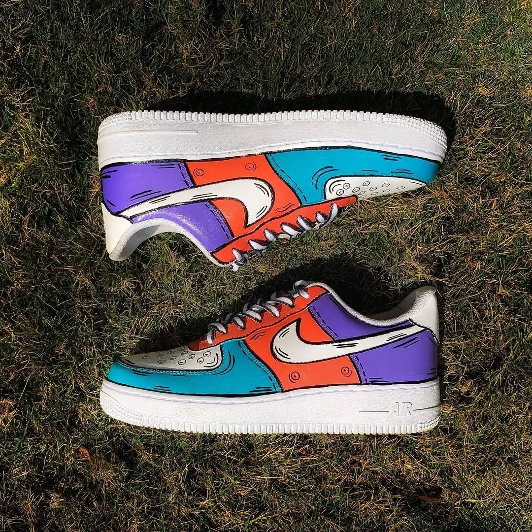 Color Graffiti line Custom Air Force 1