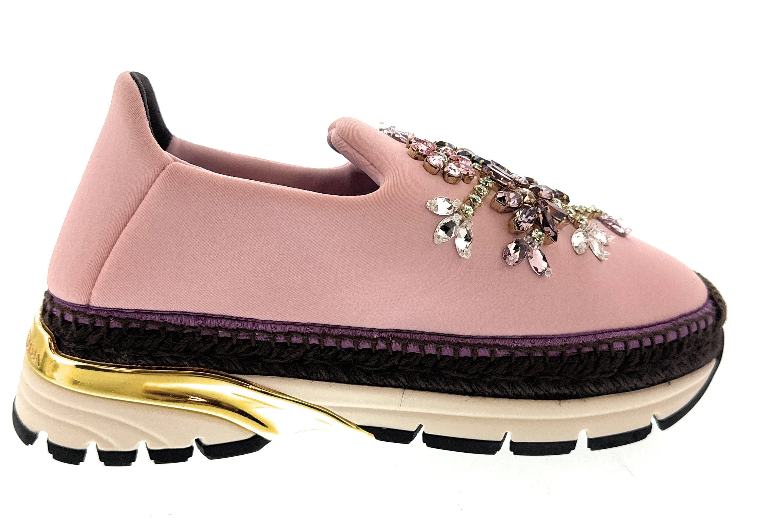 Dolce & Gabbana Pink Chunky Neoprene Bol Sneakers-EU38