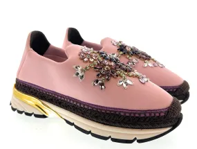 Dolce & Gabbana Pink Chunky Neoprene Bol Sneakers-EU38