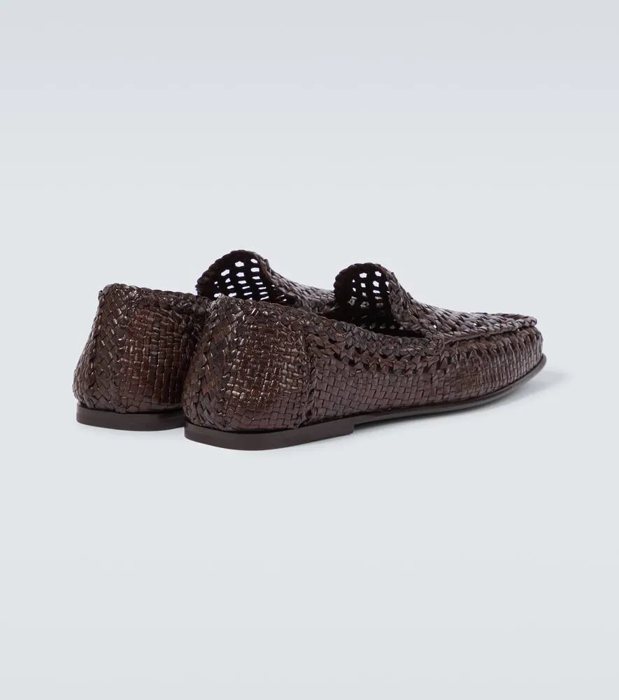 Dolce&Gabbana Driver woven leather loafers