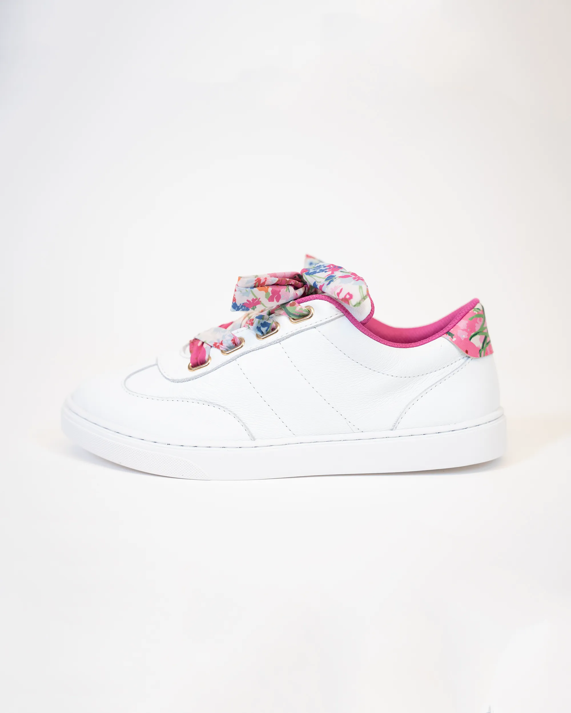 Floral Ribbon Lace Up Sneaker