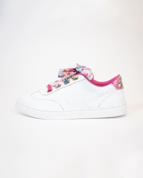 Floral Ribbon Lace Up Sneaker
