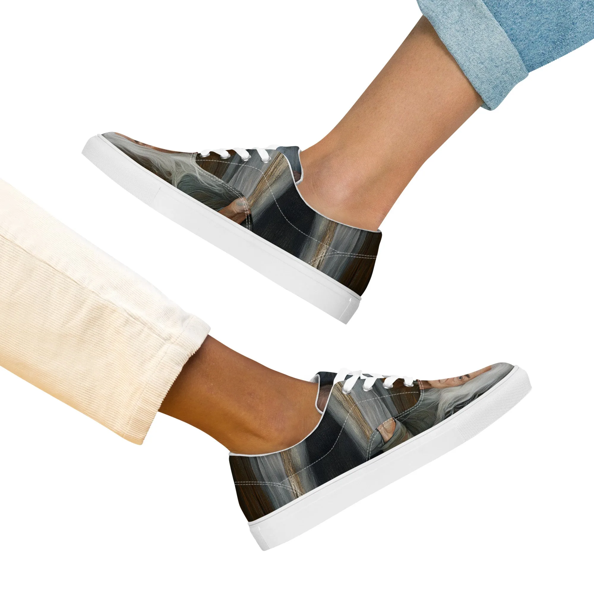 Hidden Pain Women’s lace-up canvas shoes
