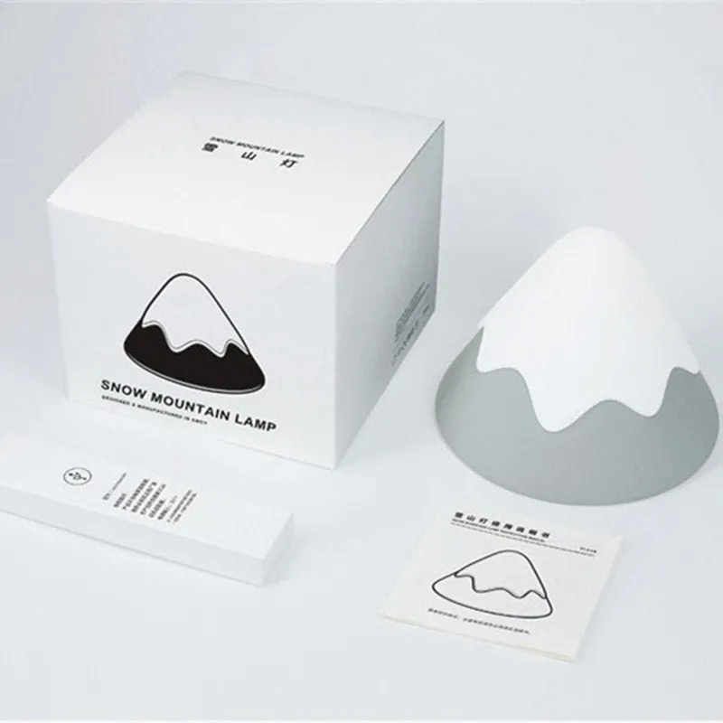 Kawaii Snow Mountain Night Light