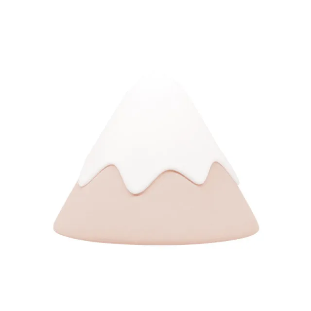 Kawaii Snow Mountain Night Light