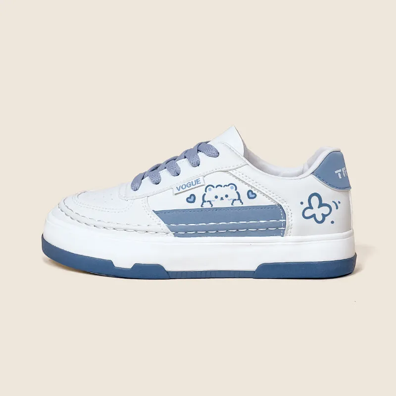 Korean Style Soft Girl Cute Bear Sneakers