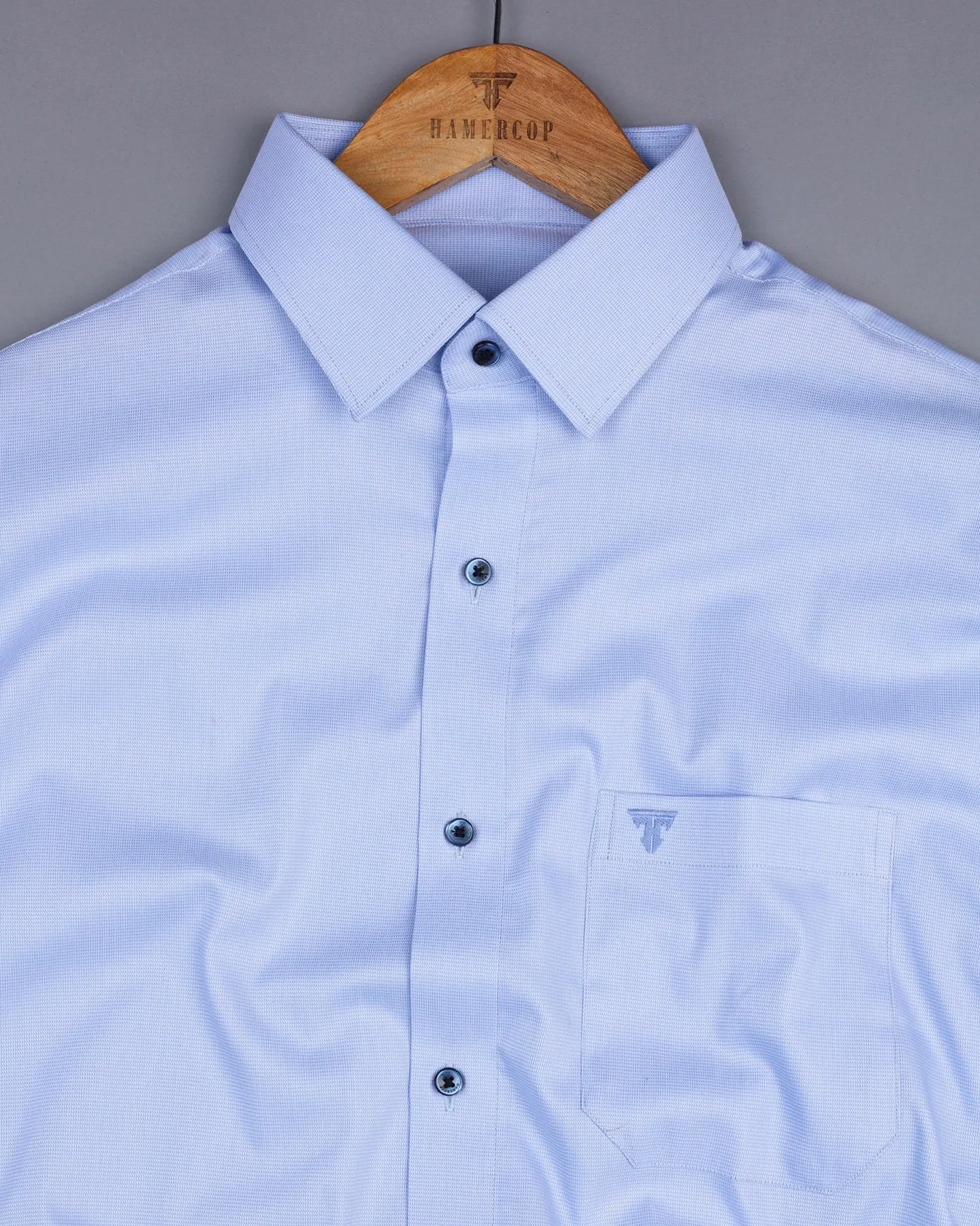 Lisbon SkyBlue Soft Premium Gizza Cotton Shirt
