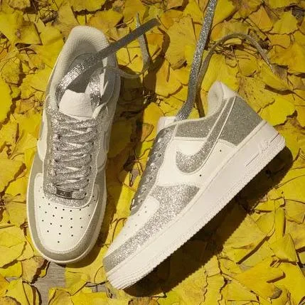 Metallic Silver Custom Air Force 1