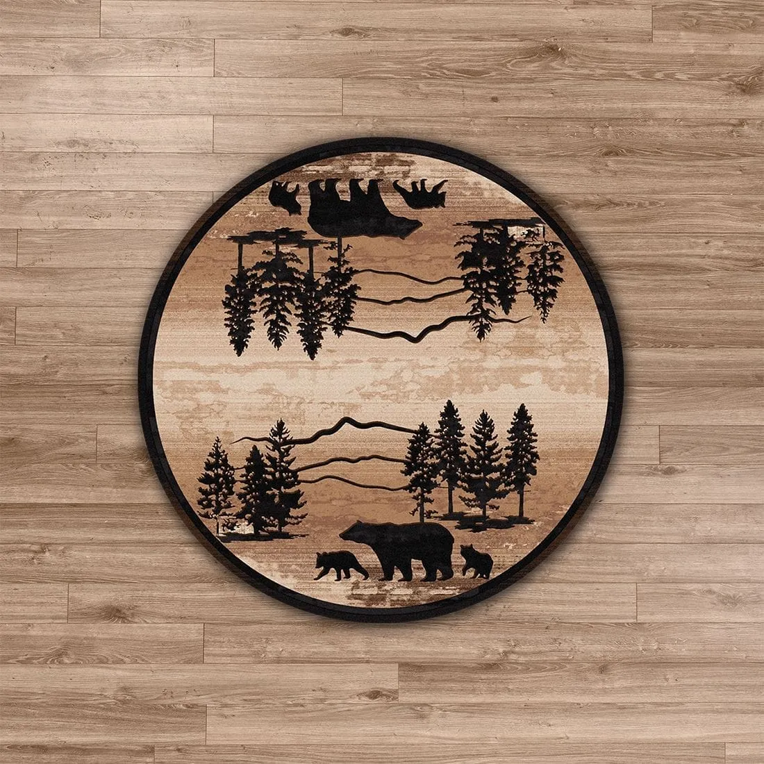 Mountain Shadow Bear Area Rugs