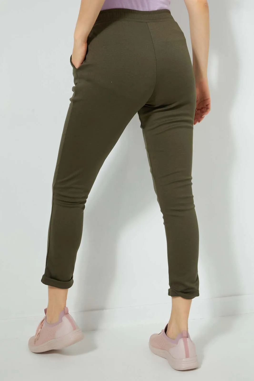 Olive Tapered Fit Trouser