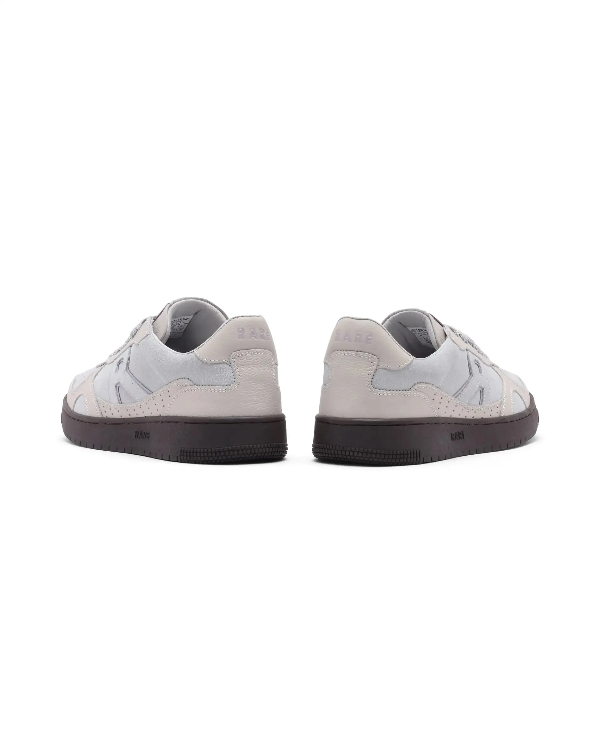 Rare Rabbit Men's Kepler Pro Light Grey Plain Shoes