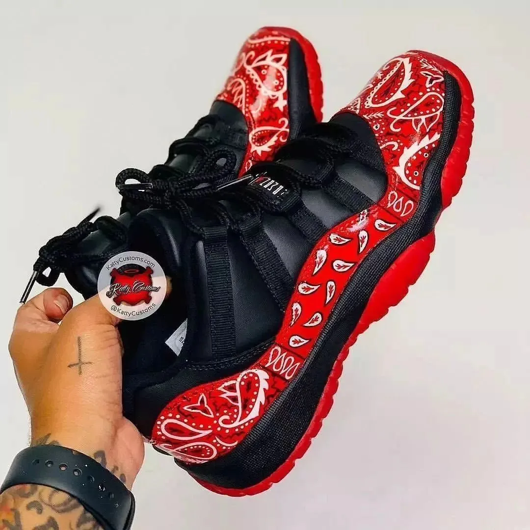 Red Feather Green Custom Adidas