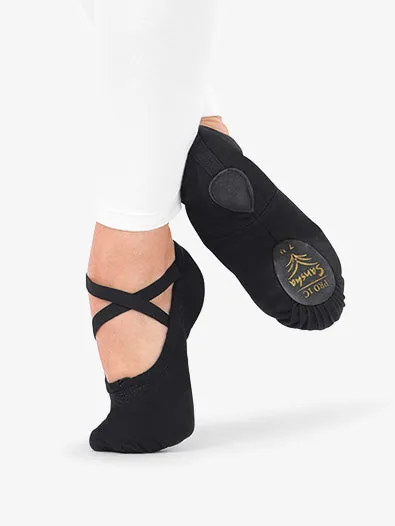 Sansha  Pro 1 Canvas Ballet Shoe - Pink, White, Black