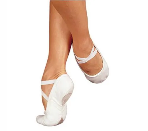 Sansha  Pro 1 Canvas Ballet Shoe - Pink, White, Black