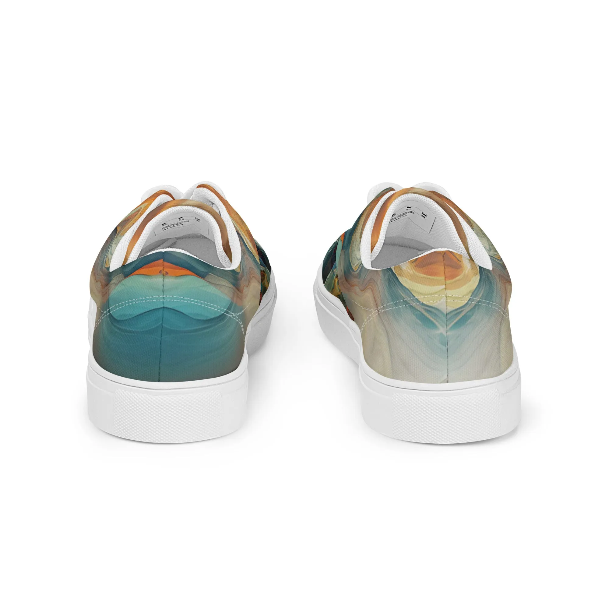 Serenity Within Women’s lace-up canvas shoes