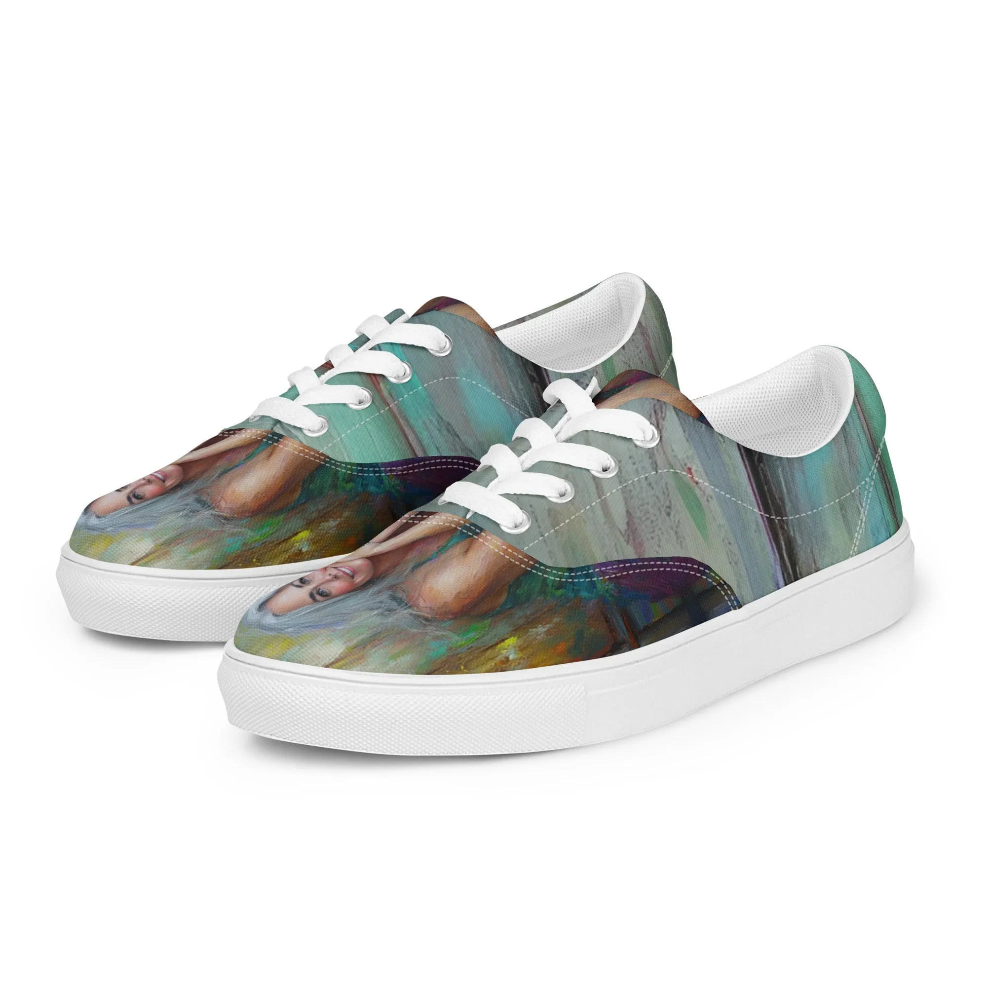 Tired Yet Radiant Women’s lace-up canvas shoes