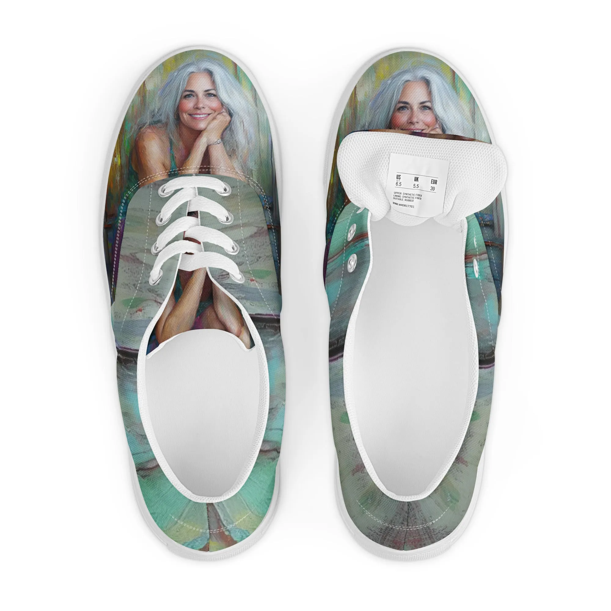 Tired Yet Radiant Women’s lace-up canvas shoes