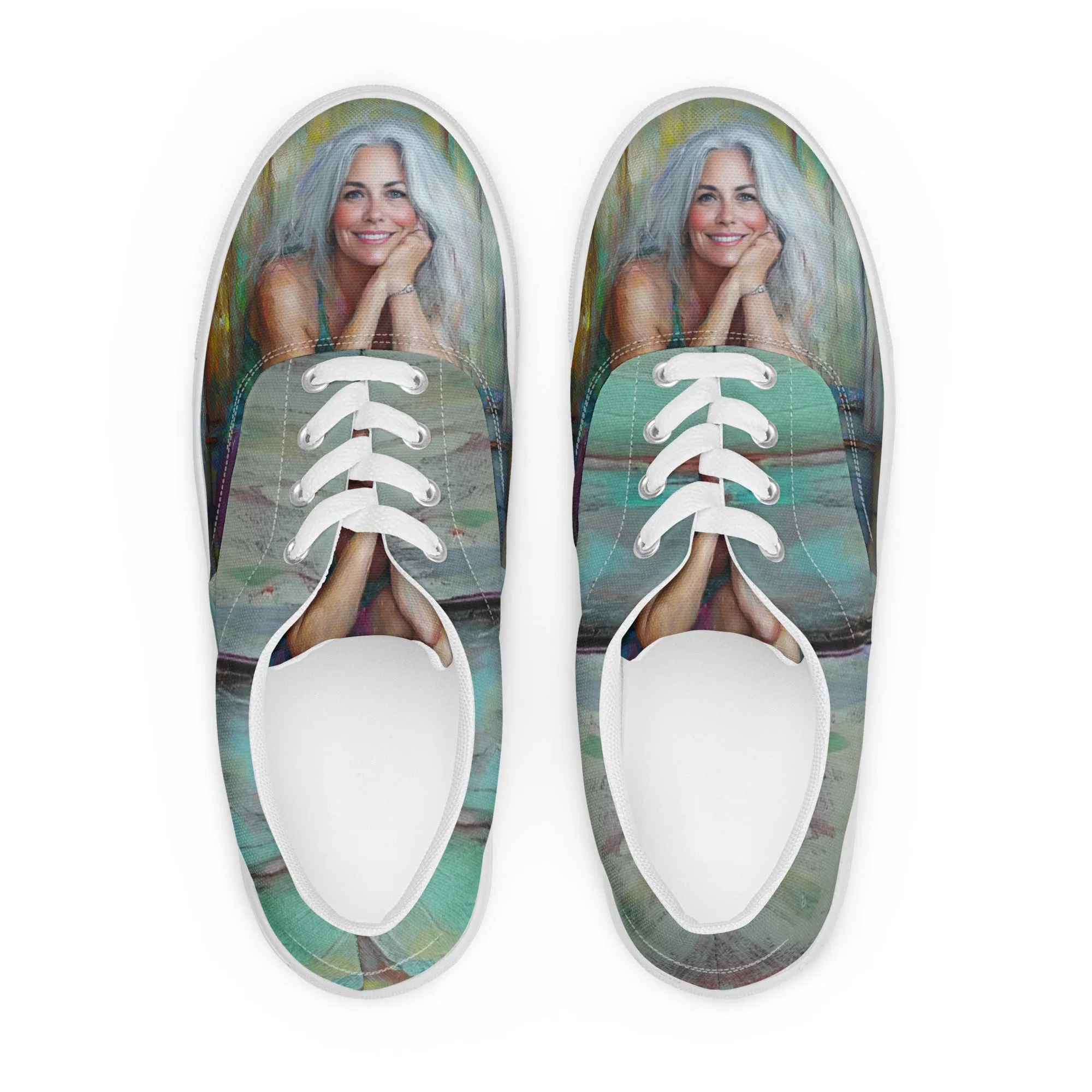Tired Yet Radiant Women’s lace-up canvas shoes