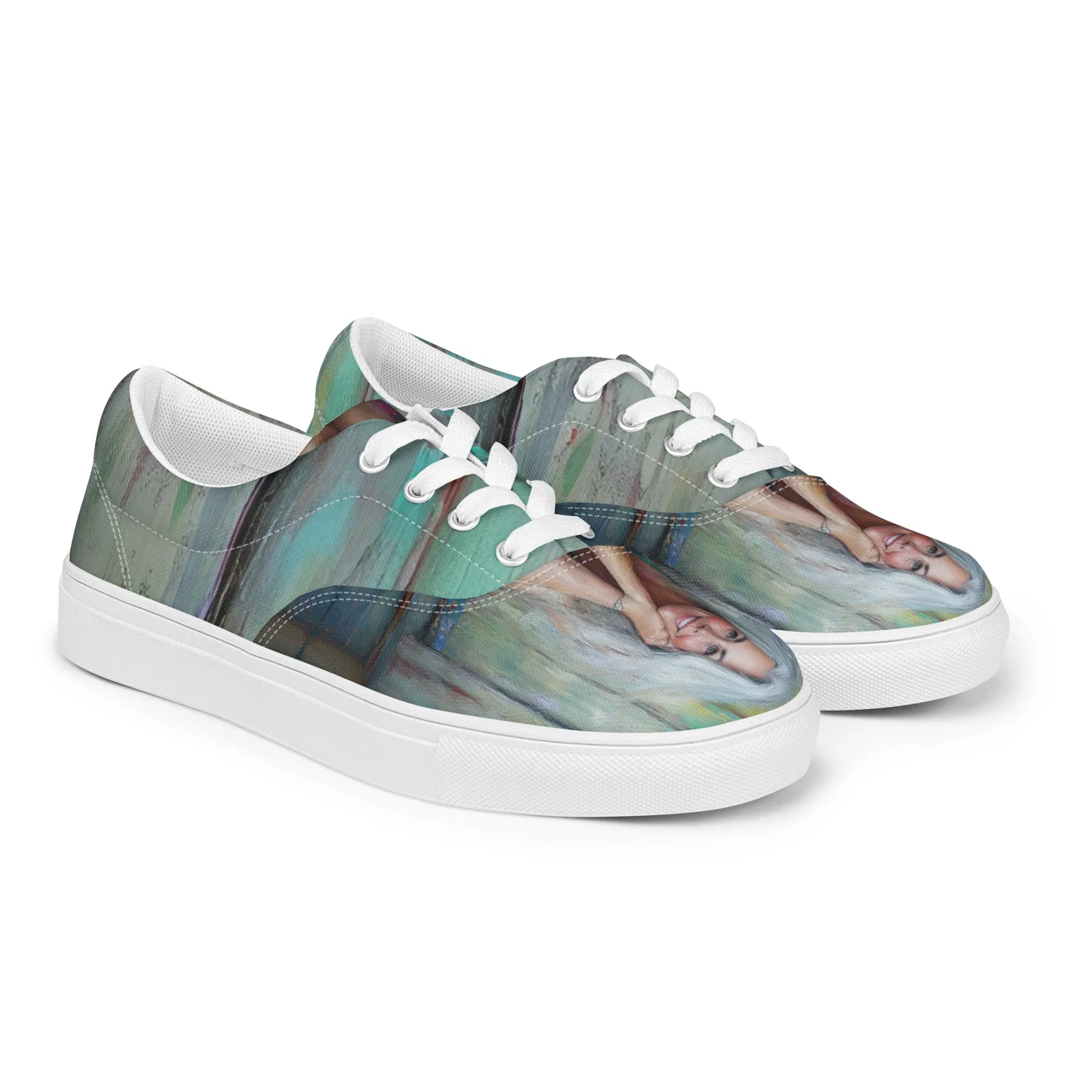 Tired Yet Radiant Women’s lace-up canvas shoes