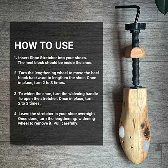 Toledo Adjustable Shoe Stretcher | Unisex Wood Shoe Stretch